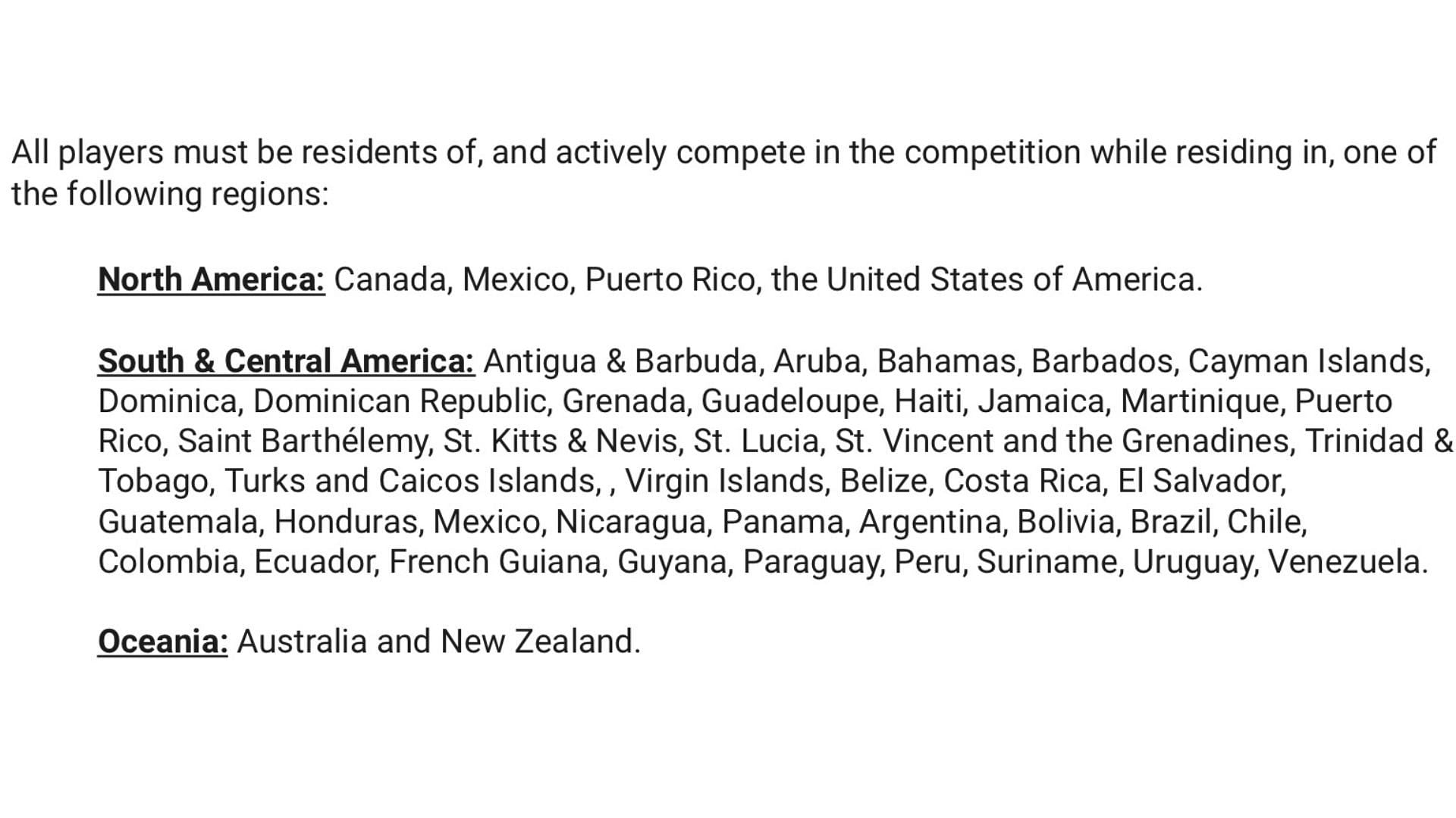 Users from these regions can register for PUBG Mobile Resort Rumble (Image via Sportskeeda)